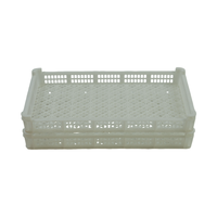Boîtes de rangement empilables en HDPE perforé de qualité alimentaire, écologiques, étanches, pour la conservation des fruits de mer, de la viande, et le stockage frigorifique ventilé IQF