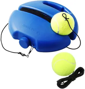 单人网球教练带绳子的反弹球，用于成人初学者的自我网球练习训练乒乓球教练