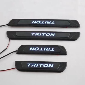 WZXD New Arrival <b>Door</b> Sill Guards Interior <b>Door</b> Sill <b>Plate</b> With LED 2024 for Triton L200 - Product Image 4