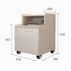 NKOL Modern Slim Gap Nightstand Biometric Fingerprint Lock <b>Narrow</b> Side End Table Apartment Bedroom Space-Saving <b>Storage</b> Cabinet - Product Image 4