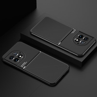 Étui de téléphone portable OnePlus 11/15/ACE5/ACE6 en TPU magnétique, style professionnel, antichoc, résistant à la saleté, noir