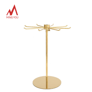 Kim Loại Xoay Vòng Cổ Vòng đeo tay tổ chức đồ trang sức đứng đa năng Phụ kiện Keychain chủ <span class=keywords><strong>Rack</strong></span> hiển thị - Product Image 5