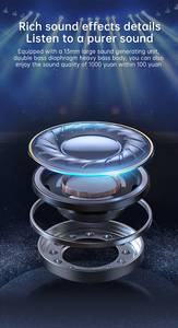 Đen Đúng Không Dây Earbuds Với Thông Minh LED Hiển Thị Sạc Trường Hợp Bt5.<span class=keywords><strong>4</strong></span> Trong Tai TWS Stereo Tai Nghe Không Tiếng Ồn Hủy Bỏ - Product Image 4