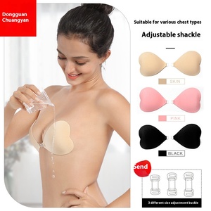 Pétales de poitrine autocollants en forme de cœur, sans bretelles, sans dos, invisibles, pour bikini sexy pour femmes - Product Image 5
