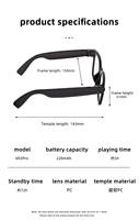 Lunettes intelligentes de traduction en temps réel par IA, connexion sans fil, caméra 8MP, verres anti-lumière, prise en charge de la traduction simultanée