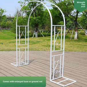 Nouveau support de fleur en fer forgé extérieur Rose vigne petite arche cour décoration Support jardin plante escalade cadre Nature - Product Image 4