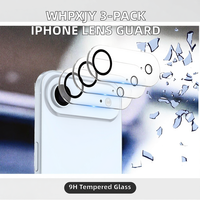WHPXJY Nouvelle Version 2025 – Pack de 3 Protections d'Objectif d'Appareil Photo pour iPhone 17 Air – Verre Trempé 9H+ Incassable/Anti-rayures/Protège la Couleur