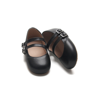 Chaussures Mary Jane en cuir véritable de qualité supérieure, à double bride, avec semelles en caoutchouc antidérapantes, vente en gros