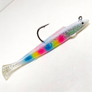 <span class=keywords><strong>Esca</strong></span> Artificiale Morbida OEM 15g 11cm / 30g 15cm a Coda a Paletta con Peso in Piombo, Paillettes Laser Integrate e Amo Singolo Ardiglione <span class=keywords><strong>per</strong></span> la Pesca - Product Image 2