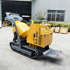 Nouvelle bétonnière sur chenilles YHMG YH750 de 750 kg, à chenilles en caoutchouc, autopropulsée, mini tambour mélangeur pour la construction - Product Image 5