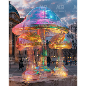 Inflatable <b>Mirror</b> <b>Ball</b> Mushroom Shiny Balloons Iridescent Gold Advertising for Christmas Party Events Decoration Customized Bubb - Product Image 3