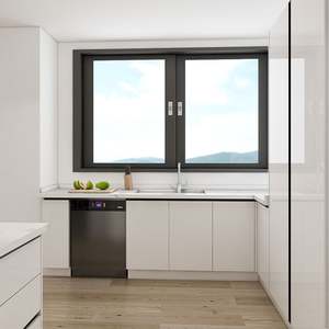 Armoires de cuisine SANTOPOVA, armoires de cuisine de haute qualité, finition brillante, blanc, meubles de luxe, designs modulaires modernes, ensemble d'armoires de cuisine - Product Image 6