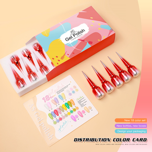 Ensemble de <span class=keywords><strong>vernis</strong></span> à ongles gel AS 18 couleurs 600 couleurs <span class=keywords><strong>semi</strong></span>-<span class=keywords><strong>permanent</strong></span> UV Led Gel <span class=keywords><strong>vernis</strong></span> Soak Off Nail Gel Art Design Kit - Product Image 4