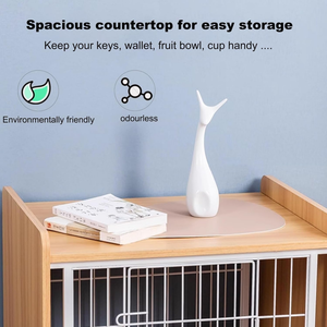 Cage pour chien <span class=keywords><strong>en</strong></span> <span class=keywords><strong>bois</strong></span> de haute qualité avec serrure à ressort, confortable et sécurisée pour chiens de petite et moyenne taille - Product Image 4