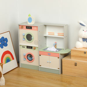 Juguete Educativo <span class=keywords><strong>de</strong></span> Madera para Niños, Lavadora <span class=keywords><strong>de</strong></span> Simulación, Juego <span class=keywords><strong>de</strong></span> Imitación, Ejercicio <span class=keywords><strong>de</strong></span> Habilidades para la Vida - Product Image 4