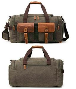 Waterproof <strong>Duffle</strong> <strong>Bag</strong> Canvas Travel <strong>Bags</strong> Luggage Weekender <strong>Bag</strong> for Men - Product Image 5