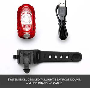 Luz Trasera para Bicicleta, 4*SMD, Ultra Brillante, Visible en la Noche, Recargable por USB, Venta al Por Mayor, Regalo Promocional - Product Image 5