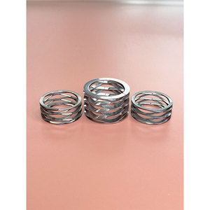 Ressorts plats de compression de matériel ondulé 17-7PH personnalisés Matériau de ressort à haute température - Product Image 3