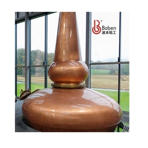Boben vente en gros personnalisé 4000L grande distillation encore Mlat Pot cuivre encore équipement de distillation cuivre Double pot <span class=keywords><strong>whisky</strong></span> encore - Product Image 2