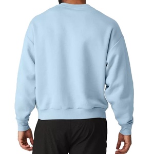 Sweat-shirt de sport à col rond en molleton français respirant avec logo personnalisé pour hommes - Product Image 5