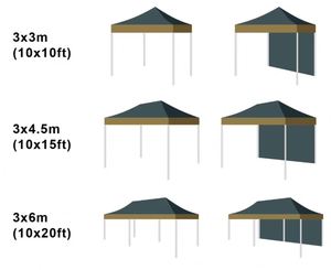 High Quality Customized 10*10 Popup <b>Canopy</b> Advertising <b>Tent</b> Peak Banner Fire Retardant Waterproof for Tradeshow Giveaways - Product Image 5