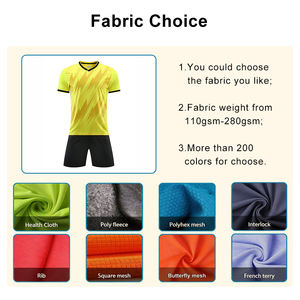 Conjuntos de Uniformes de Fútbol Deportivos para Hombre, Personalizados con Logotipo, Lisos, 100% Poliéster, Transpirables, para Unisex - Product Image 3