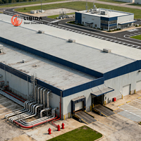 Entrepôt préfabriqué industriel de grande usine industrielle préfabriquée d'atelier de structure métallique standard de la CE