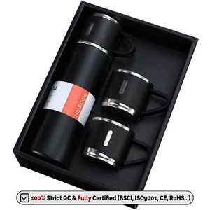Custom Logo Silk Screen Printed Business Gift Set Sport Insulated Hot Cold <b>Tea</b> Coffee 316 Stainless Steel <b>Thermos</b> Water Bottle - Product Image 2