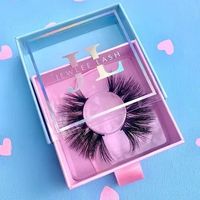 Boîte à cils personnalisée Midas Cosmetic Mink, avec tiroir, finition mate, estampage à chaud or, revêtement UV, carton brillant