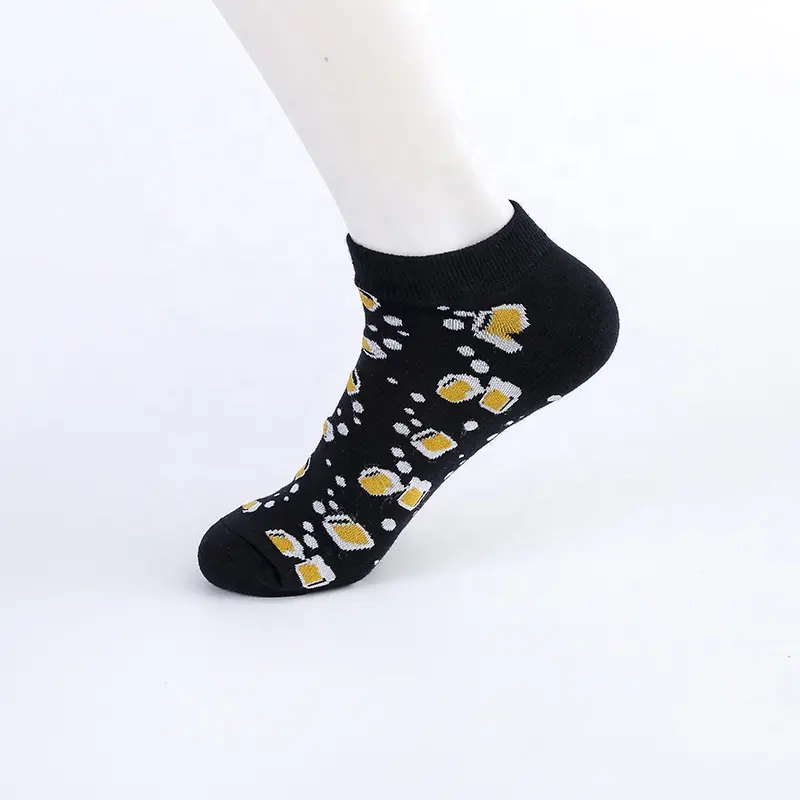 メーカーファッション足首かわいい動物靴下カスタム 3d 印刷トウモロコシ漫画女性男性圧縮靴下