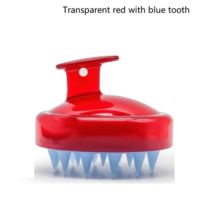 transparent red with blue tooth