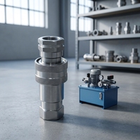 Raccord de déconnexion rapide hydraulique en acier inoxydable NAIWO ISO7241A de haute qualité, neuf, 15-35MPA JIC