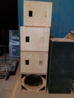 Cabinet de subwoofer volant professionnel simple de 18 ''tout type de boîte de haut-parleur vide fabricant de boîte de haut-parleur prise en charge de la personnalisation