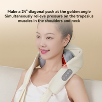 Elektrisches Shiatsu-Körperpflege-Massagegerät mit Wärme & Vibration Rücken-, Nacken- & Schulter-Massageschal & Pflege-Schlankheitskissen