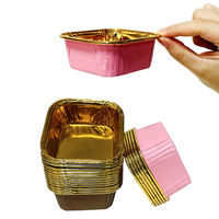 Moule à cupcakes carré jetable anti-graisse 65*35mm pour boulangerie, moules à muffins personnalisables avec logo, coupelles à gâteaux