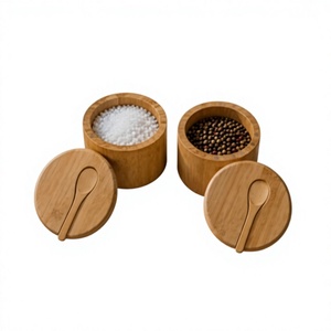 Decorative Classic Wooden <b>Jar</b> Wooden Lid 250mL Capacity Home <b>Kitchen</b> Organization Durable Eco-Friendly Custom Size/Color/Logo - Product Image 6