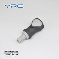 Conector Rápido de Plástico YRC Serie MFP, Cánula Pagoda Hembra, Baja Presión, Superficie Lisa, Sin Residuos