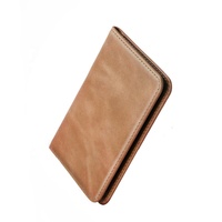 Dompet Saku Depan Minimalis Aarons Slim, Anti RFID, Tempat Kartu Bisnis, Penutup Jepit, untuk Pria Wanita, Logo Kartu Kredit Custom