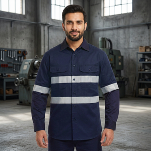 Ropa Reflectante de Construcción Clush Industries, Personalizada, de Alta Visibilidad, Manga Larga, Transpirable, de Poliéster/Algodón, para Seguridad Vial - Product Image 2