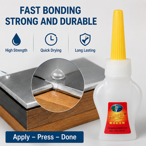 <span class=keywords><strong>Colle</strong></span> super puissante professionnelle avec applicateur à pointe fine, adhésif instantané à forte adhérence pour usage industriel et domestique - Product Image 5
