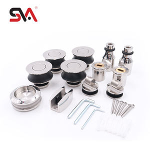 North AmericaSVA-0029B perangkat keras pintu geser, perangkat keras pintu geser, pintu kaca, sistem Roller tutup lembut, roda Pivot jalur tunggal, tanpa bingkai, hidrolik, - Product Image 6