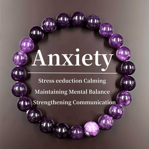 Unisex Memory Focus Spiritual for <b>Bracelet</b> Trendy Geometric Natural Gemstone Beads for Clarity Healing or Gift - Product Image 1
