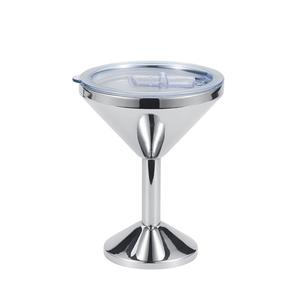 240ml personalizado al por mayor de alta calidad vaso de chupito aislado al vacío Margarite Goblet 304 taza de acero inoxidable con tapa para fiesta campamento - Product Image 2