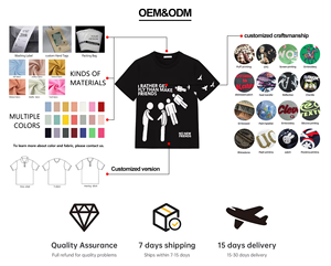 T-Shirt Oversize da Uomo con Logo Personalizzato, Manica 3/4, Stile Vintage Streetwear, Doppio Strato, Lavaggio Acido, Effetto Consumato con Strass per Hip Hop - Product Image 5