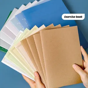 A4 A5 Kraft Cover Notebooks Sketchbook Drawing School Student Recycled Exercise Book Ruling Line