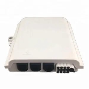 Caja Nap Splitter White SC-8 Port FTTH Distribution Box 8 Core Fiber Optic Distribution Box