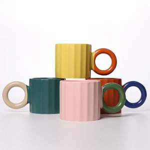 <b>Ceramic</b> Mug Solid Color With Handle Office Water <b>Cup</b> Business Gifts Spring 2022 - Product Image 3