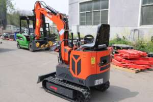 Mini pelle sur chenilles Lander de 1 tonne Machines de terrassement de construction à petite échelle Moteur <span class=keywords><strong>Kooper</strong></span> à haut rendement de 1 an - Product Image 6