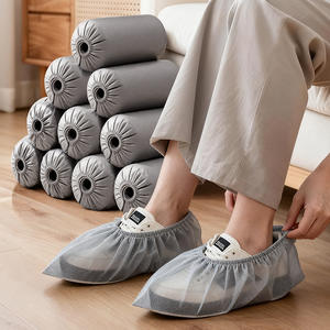 Cubrezapatos desechables Tong007 de tela no tejida, 100 unidades, gruesos, antipolvo, antideslizantes, para uso en interiores, hogar y sala de informática. - Product Image 1