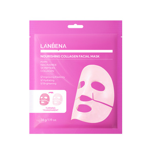 LANBENA Nouveauté Masque Visage Nourrissant au Collagène Éclaircissant Anti-Âge Soutien OEM - Product Image 1